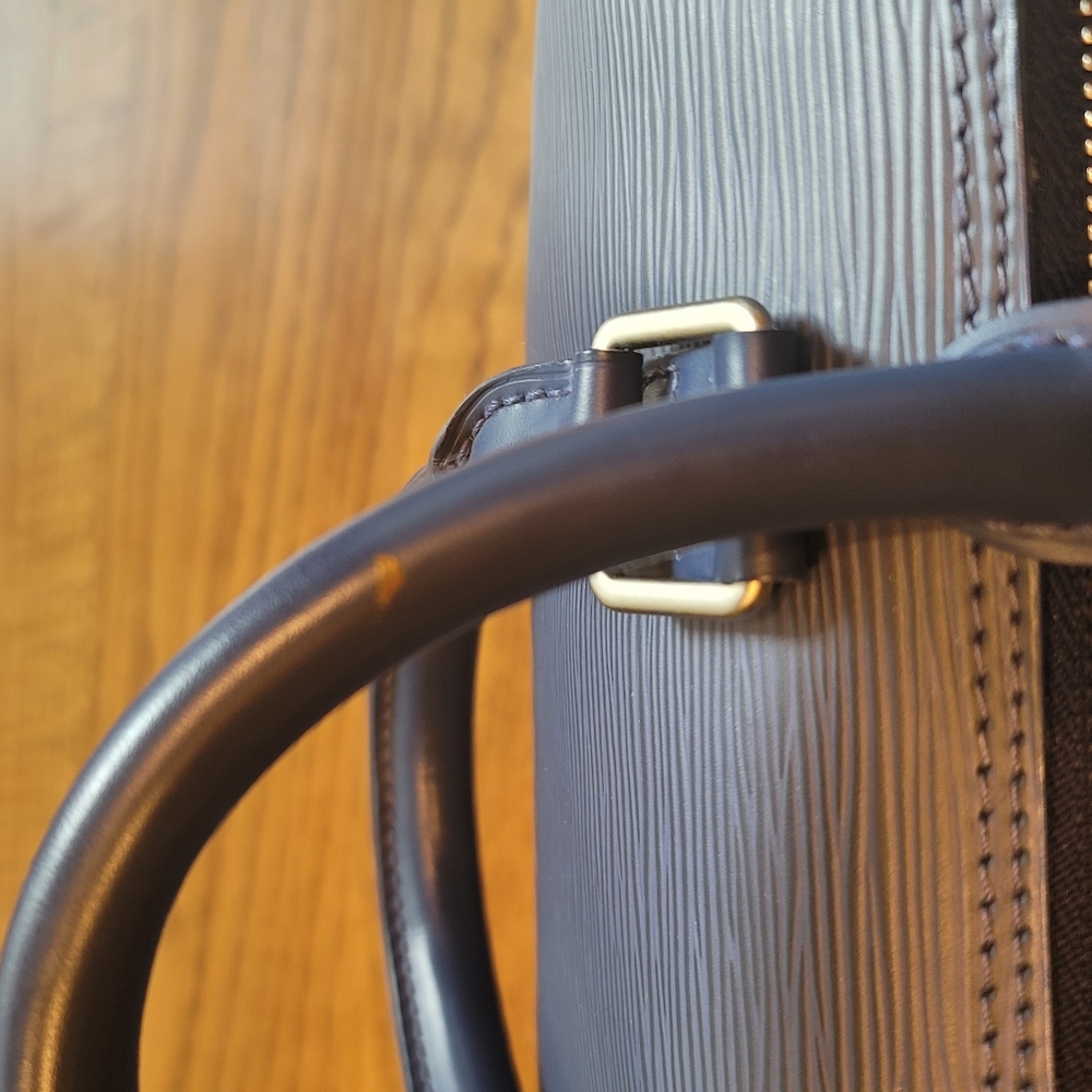 Louis Vuitton Navy Blue Epi Leather Keepall Travel Carry Duffle Luggage … - Picture 13 of 17